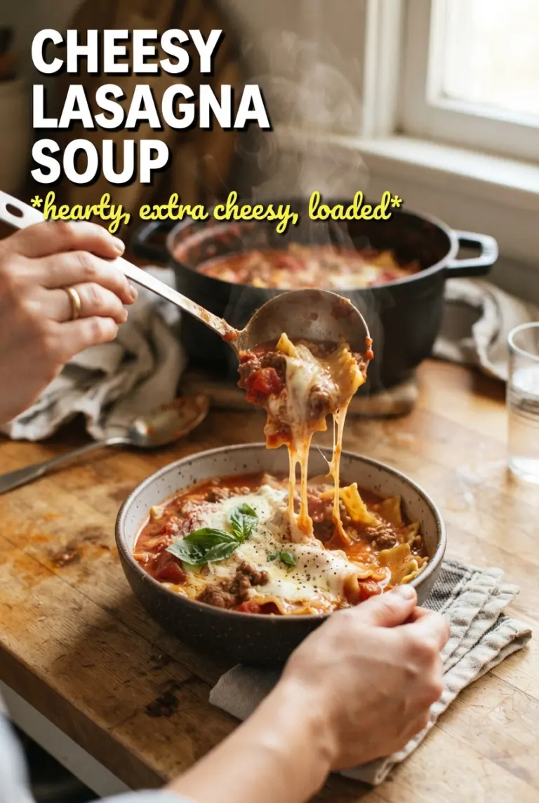 Cheesy Lasagna Soup