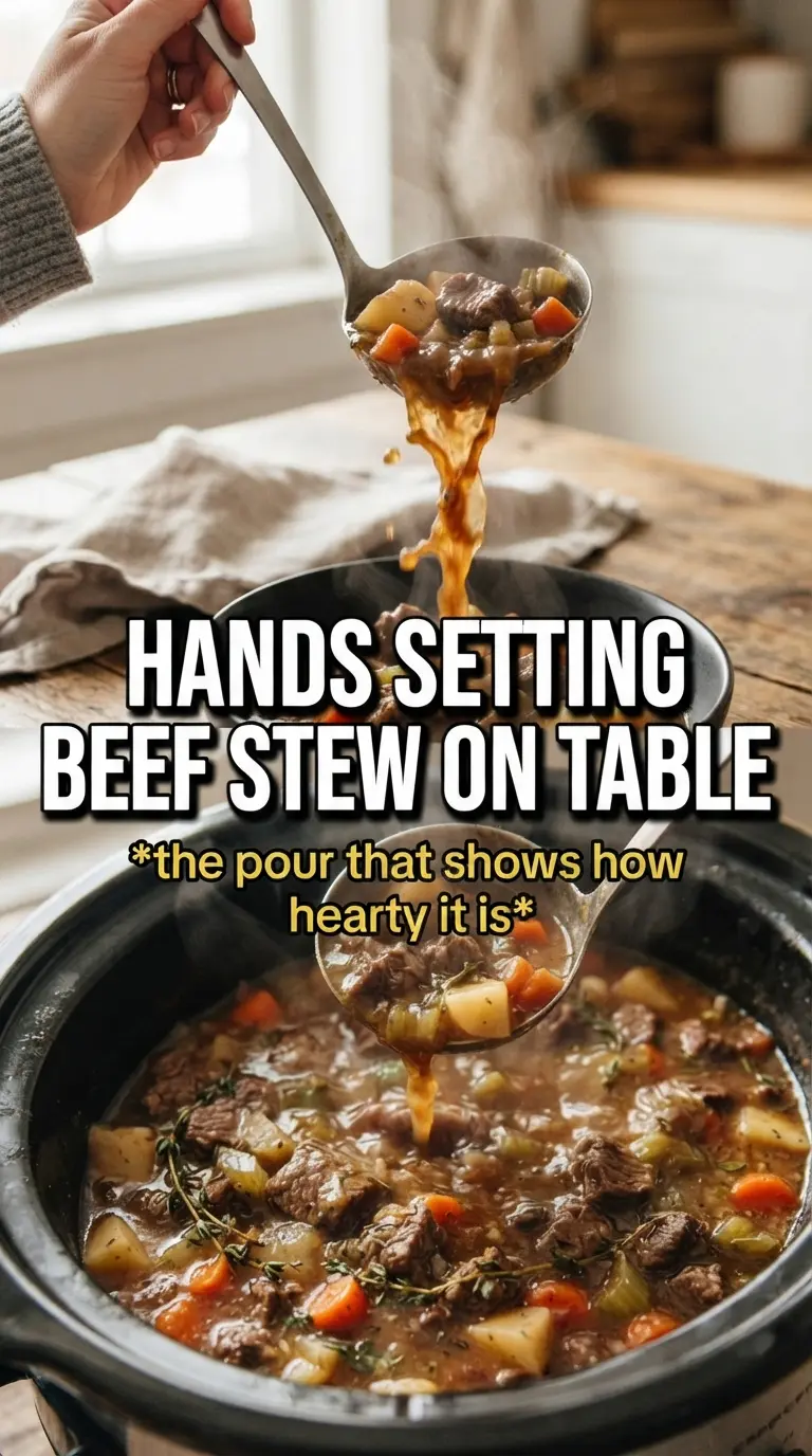 Crock Pot Beef Stew hearty mahogany broth
