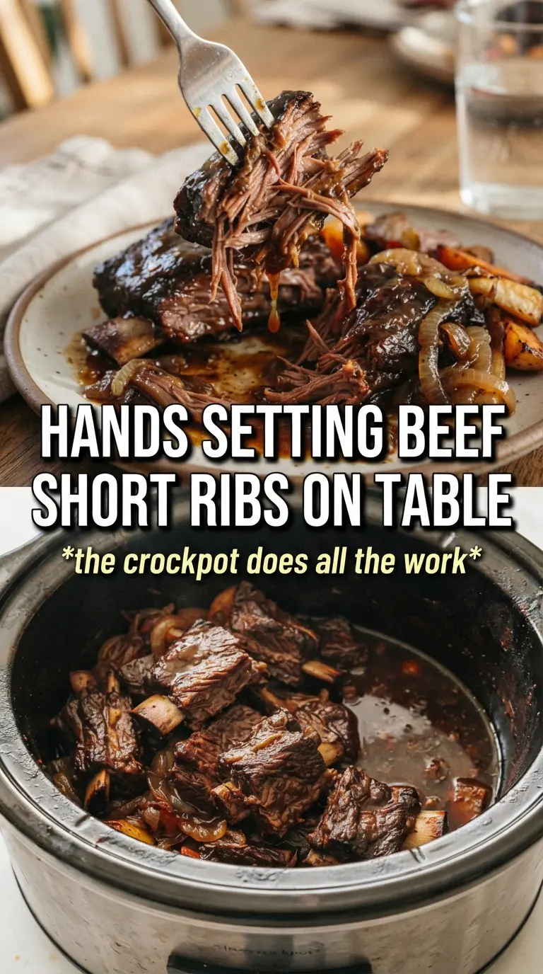 Crockpot Beef Short Ribs rich savory tender
