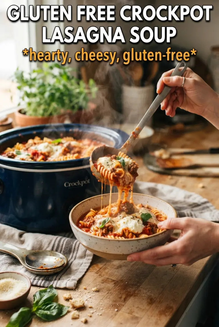 Gluten Free Crockpot Lasagna Soup