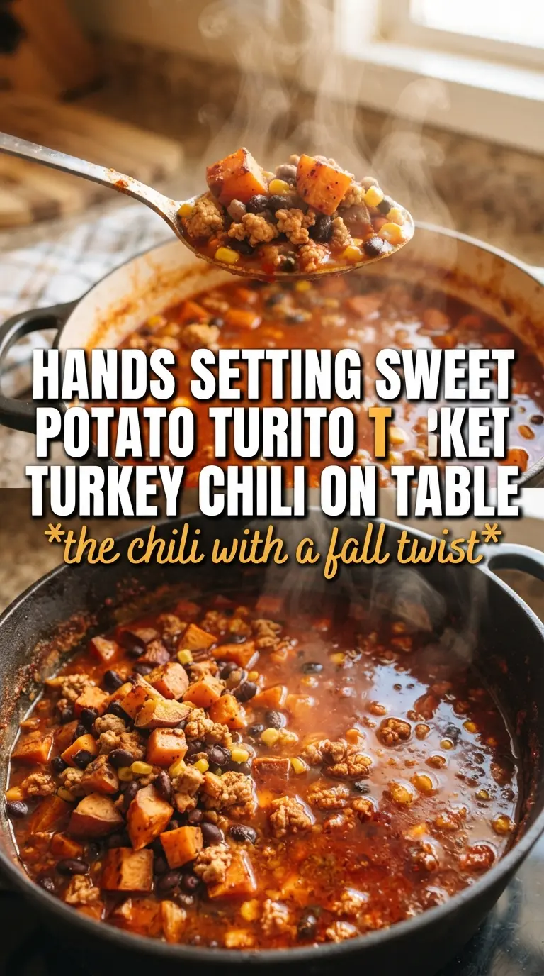 Sweet Potato Turkey Chili hearty smoky